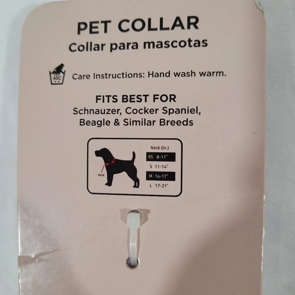 Heart to tail size MEDIUM lavender pet collar - Picture 5 of 5